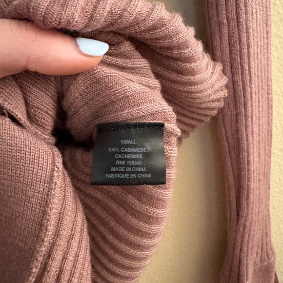 Sablyn Reign Ribbed Pink Cashmere Cardigan - Picture 4 of 8